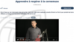 Apprendre à jouer la cornemuse cours 1